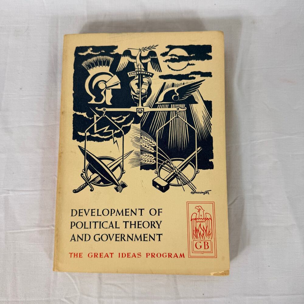 The Great Ideas Program Vol 2 Development of Political Theory Vtg Book 1959